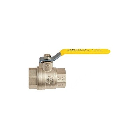 Apollo Valves Valve, 1/4in. Import, Threaded, 2-Piece, Full Port, NPT, Brass Ball Valve, 600 CWP, CSA, UL, FM 94A-101-01